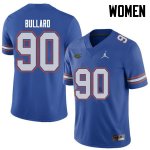 Women's Florida Gators #90 Jonathan Bullard NCAA Jordan Brand Royal Authentic Stitched College Football Jersey RSA6462OA